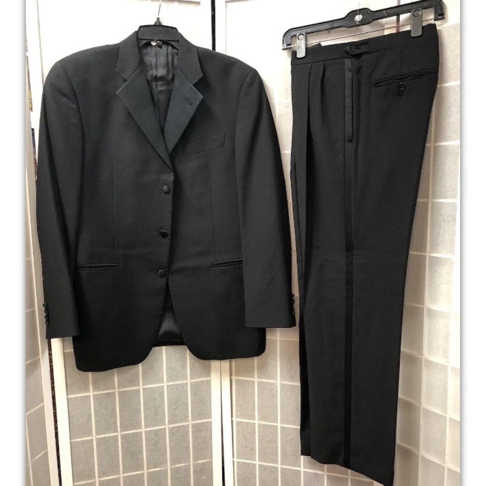 Joseph Abboud, Men’s, Tuxedo, Black, Jacket/Pant.: - image 2